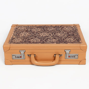 American Darling Jewelry Case Hand Tooled Genuine Leather Women's Bag Western Handbag Purse |Briefcase